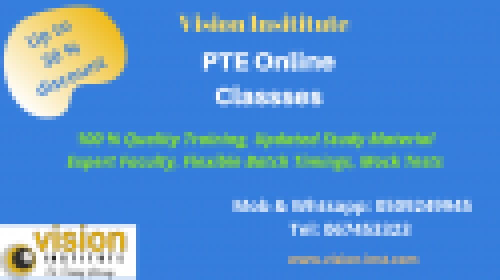 PTE training NEW BATCH START at Vision institute call-0509249945 photo 1