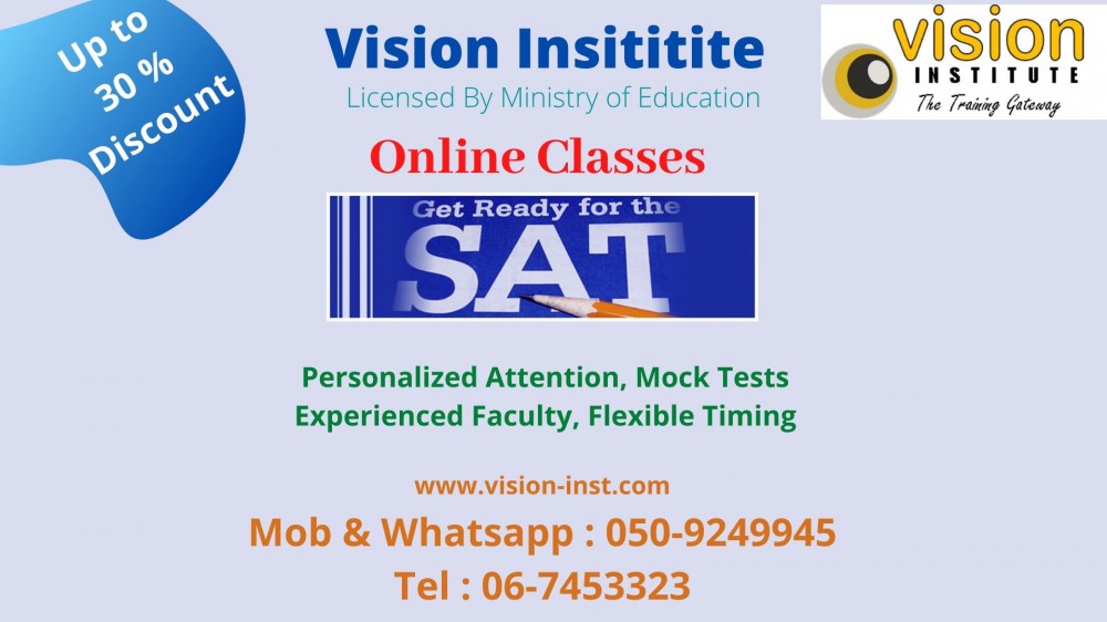 Learn SAT 1 and SAT 2 at Vision Institute photo 1