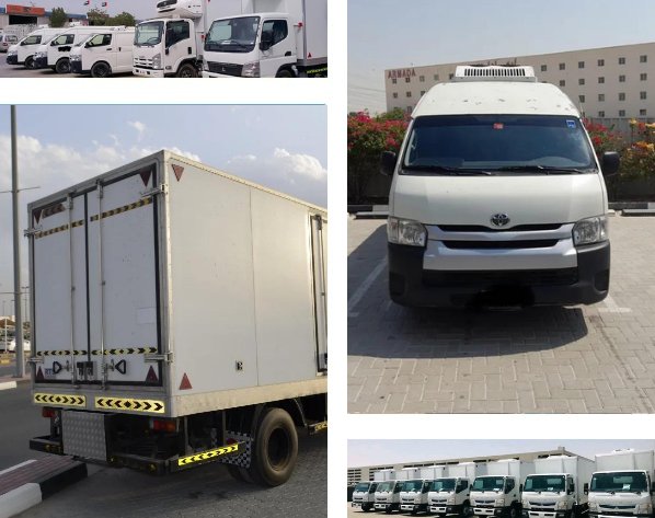 Chiller Vans Freezer Trucks For Rent in Abu Dhabi o5o 3o6 77 II photo 1