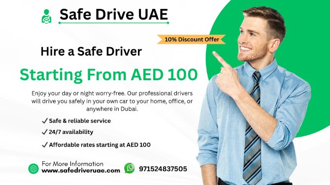 Hire a Safe Driver in Dubai Only 80 AED photo 1