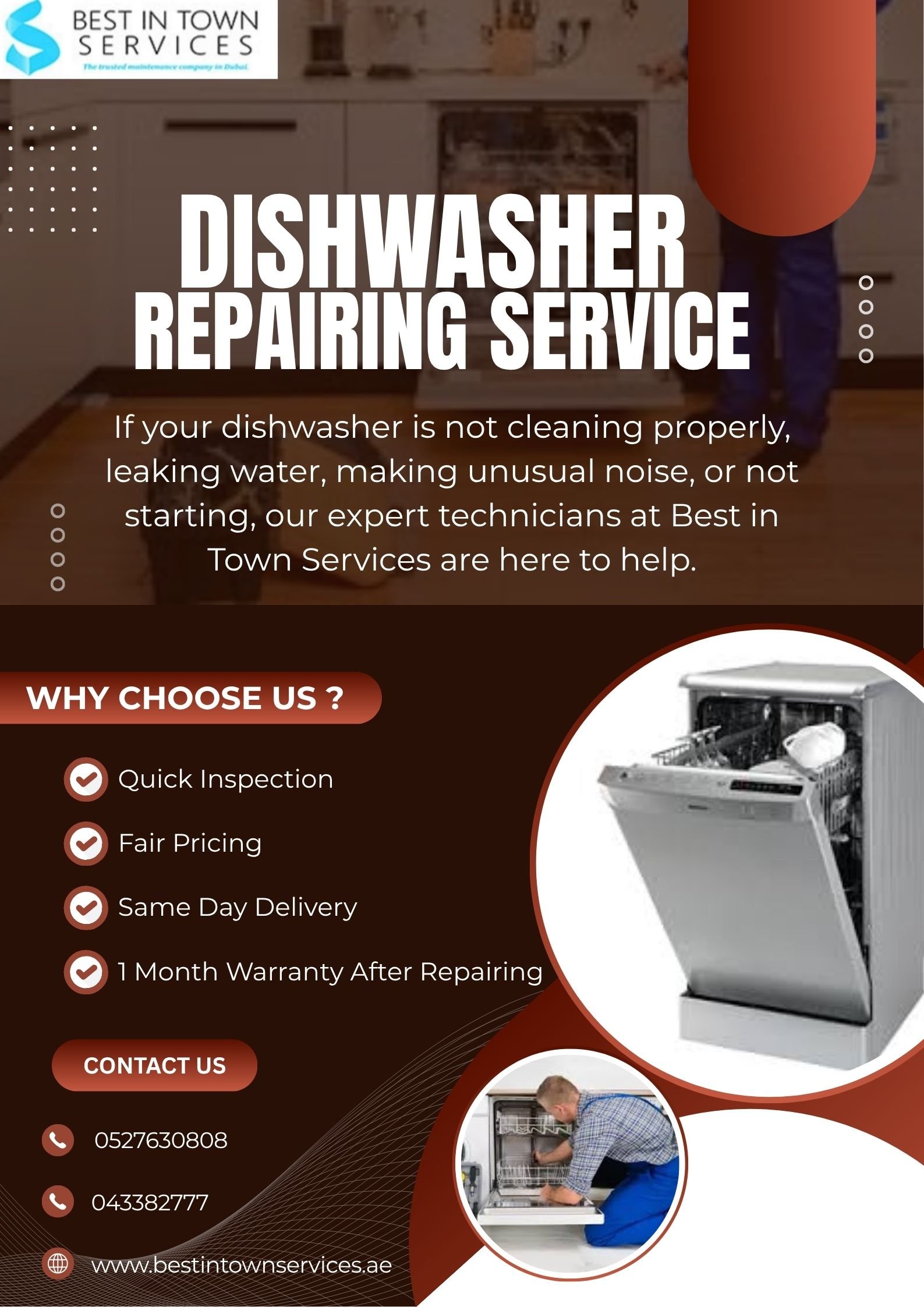 DISHWASHER REPAIRING SERVICE DUBAI photo 1