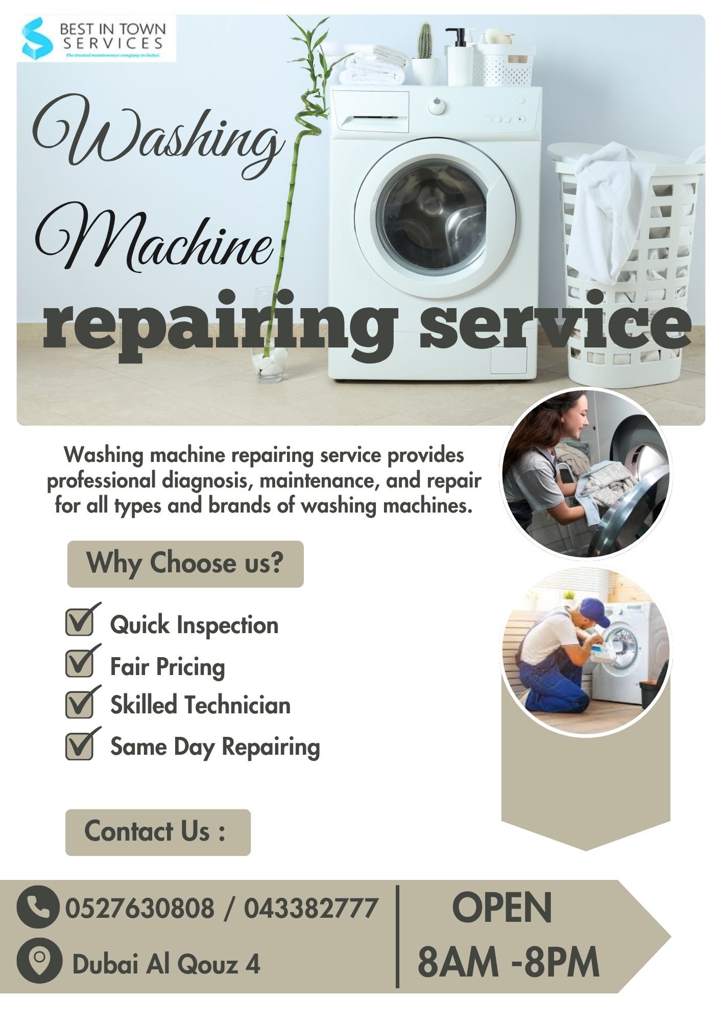 washing machine repairing service Dubai