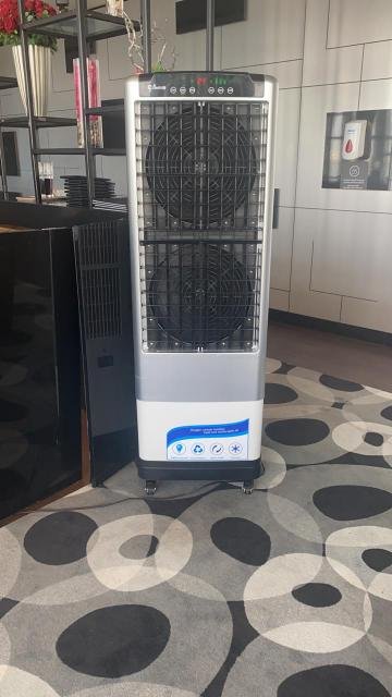 Portable Evaporative Air Cooler 7500m³/h Slim Outdoor Cooling Fan 30L Tank Patio photo 2