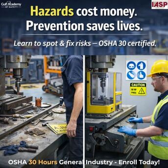 Get OSHA 30 General Industry | Gulf Academy Safety