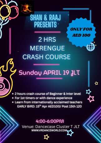 Merengue Dance Workshop In JLT – AED 100 (Limited Offer) photo 1