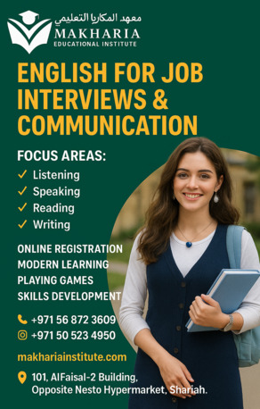 English For Students & Professionals Sharjah 0568723609 photo 1