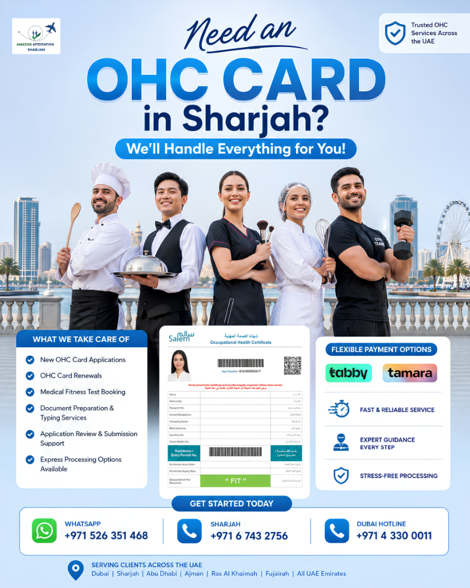 Need an OHC Card in Sharjah? We'll Handle Everything for You! photo 1