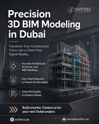 3D BIM Modeling Services In Dubai | Swifterz BIM Engineering Experts photo 1