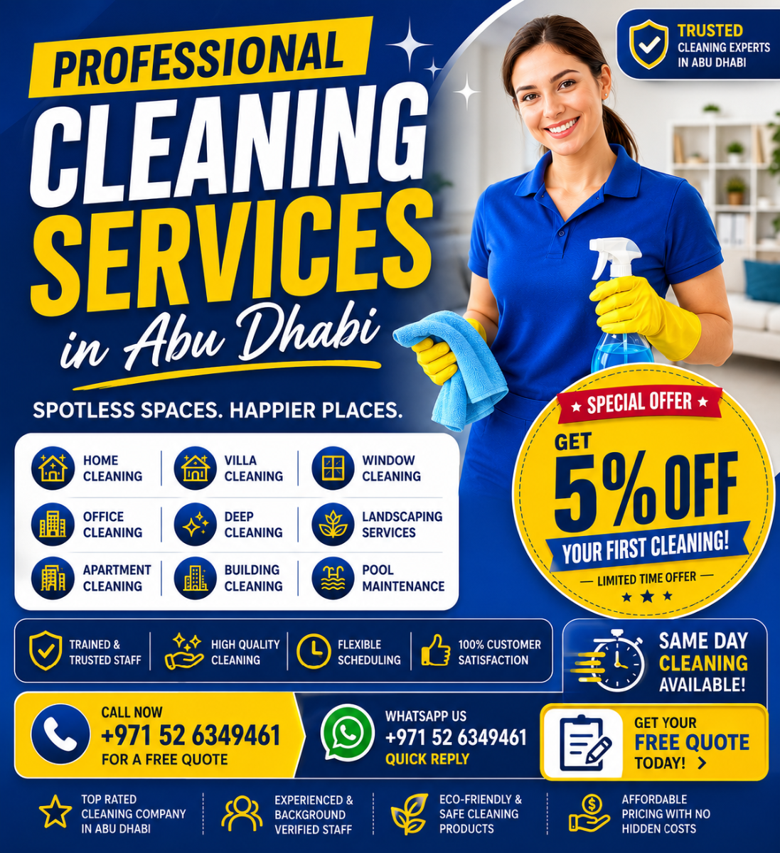 Villa Cleaning Services Abu Dhabi- Professional Villa Cleaners