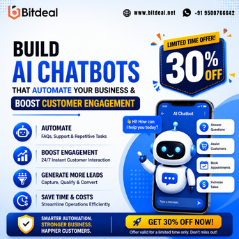 Build AI Chatbots That Automate Your Business & Boost Customer Engagement | Get 30% OFF photo 1