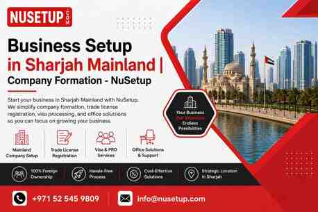 Business Setup In Sharjah Mainland | Company Formation - NuSetup photo 1