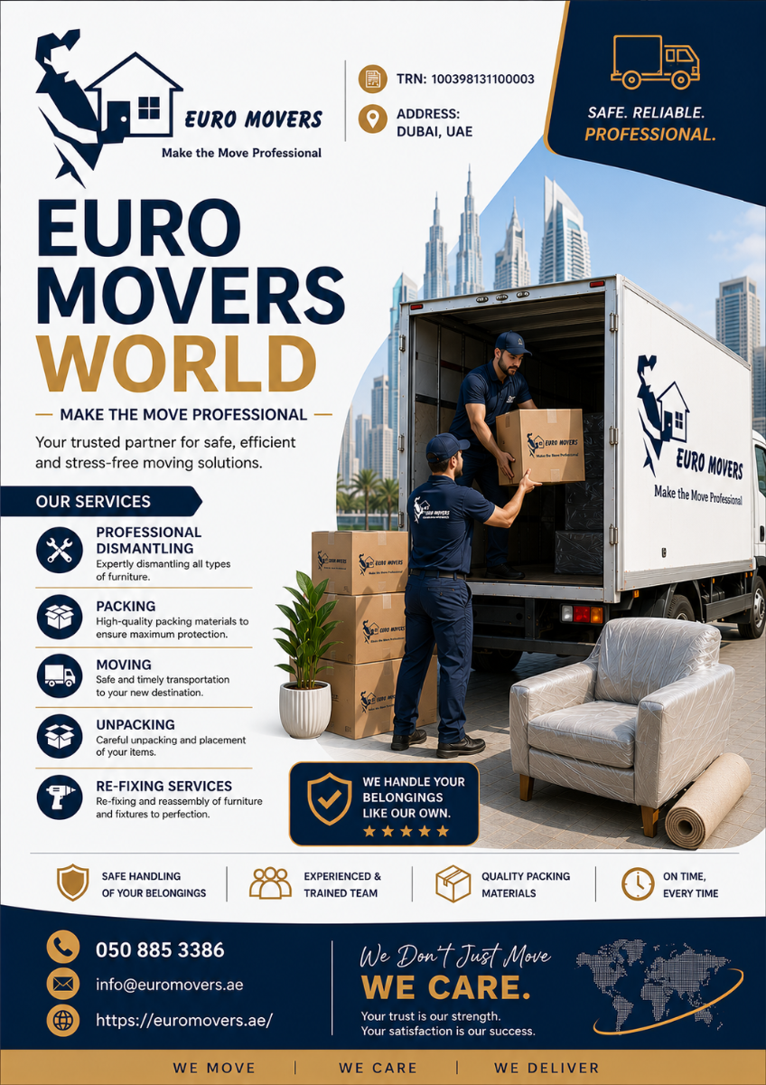 Movers in Abu Dhabi – Call Now 508853386