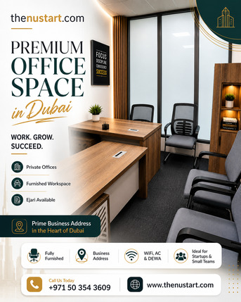 AED 16500,  100 Sq. Feet,  Premium Office Space In Dubai – Fully Furnished & Ejari Available photo 2