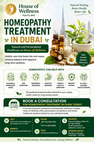Homeopathy Treatment In Dubai – Natural And Personalized Healthcare At House Of Wellness photo 1