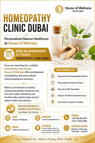 Homeopathy Clinic Dubai – Personalized Natural Healthcare At House Of Wellness photo 1
