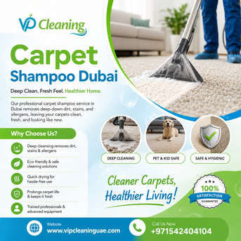 VIP Cleaning UAE Bring Your Carpets Back To Life With Carpet Shampoo Dubai? photo 1