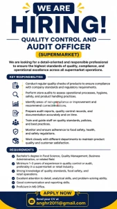 Safety/Quality Control &amp; Audit Officer photo 1
