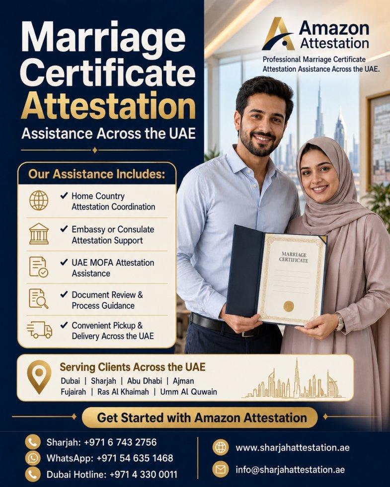 Support for Marriage Certificate Attestation Across the UAE photo 1