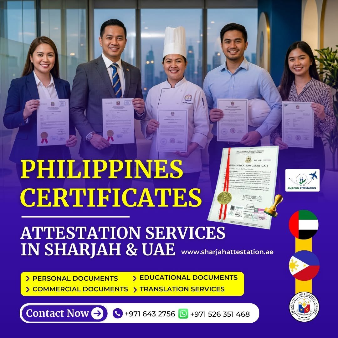Philippine Certificate Attestation Services in Sharjah photo 1