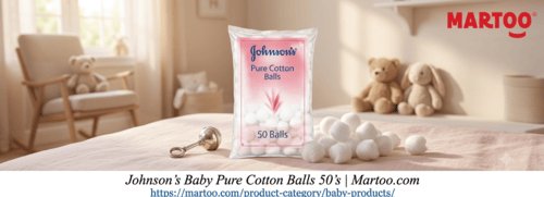 Johnson’s Baby Pure Cotton Balls 50’s