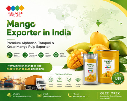 Premium Mango Exporter In India | Bulk Mango Pulp Supplier | GLEE IMPEX photo 2