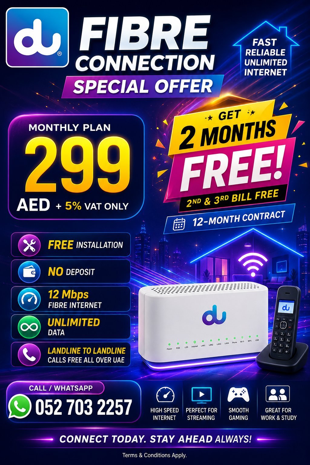 du & e& Home Internet Deals | Free Installation | Fast UAE-Wide Service