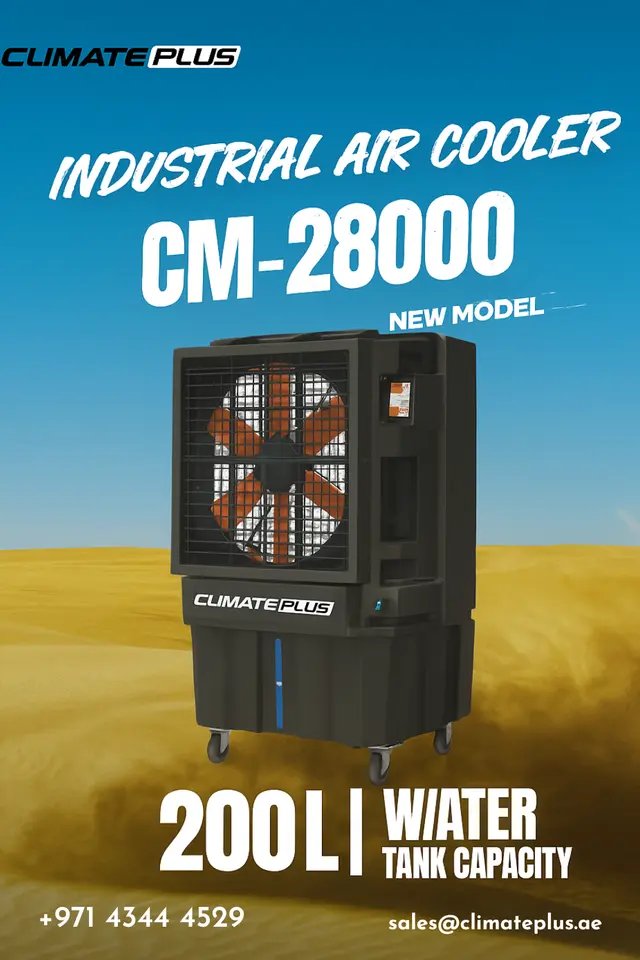 CM-28000 Industrial Evaporative Air Cooler | Climate Plus UAE photo 1