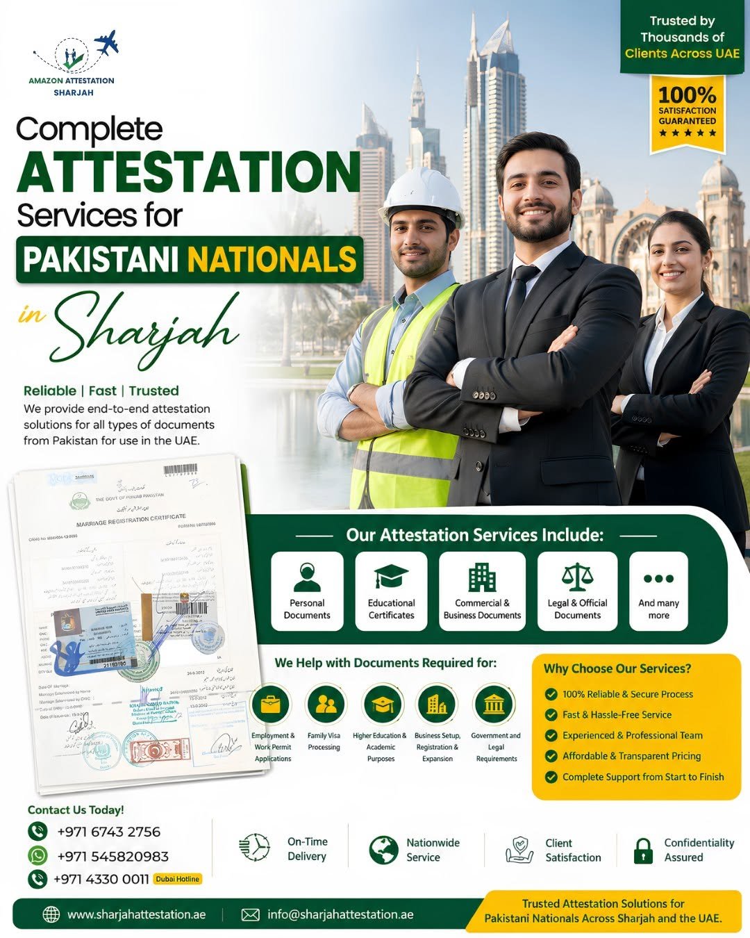 Sharjah's Trusted Pakistan Attestation Experts