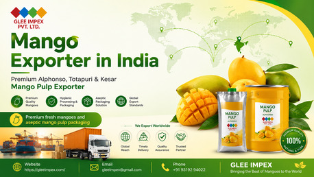 Premium Mango Exporter In India | Bulk Mango Pulp Supplier | GLEE IMPEX photo 1