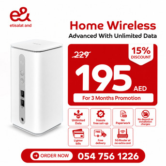 AED 195,  Etisalat Home WiFi Internet Connection All Over UAE photo 1