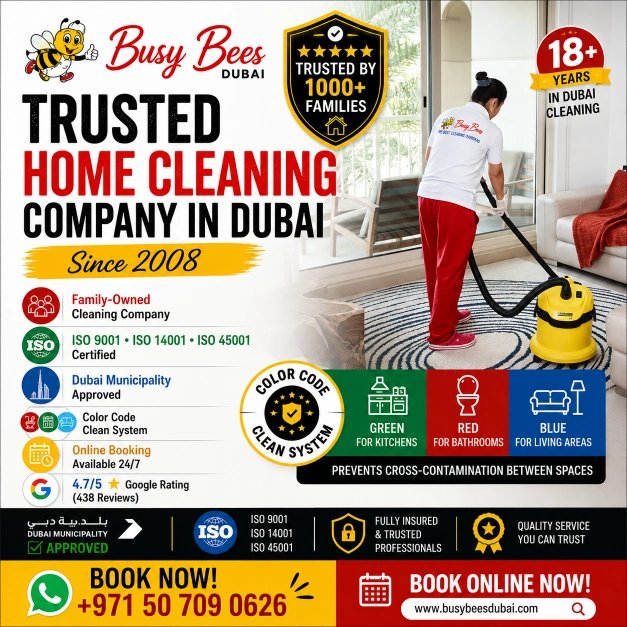 Trusted Home Cleaning Services in Dubai Since 2008 | BusyBees Dubai