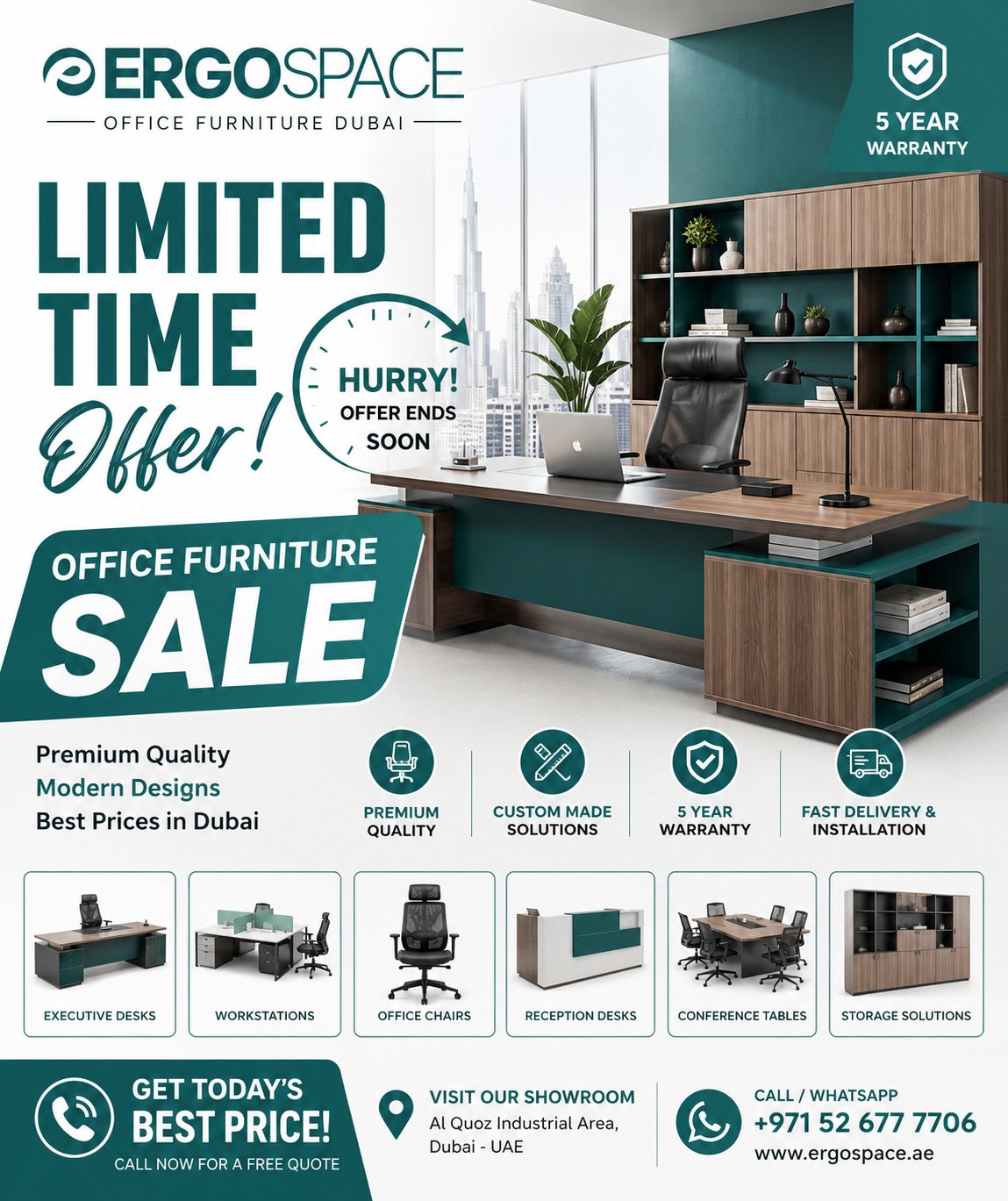 Limited Time Offer | Office Furniture Sale | Ergospace Office Furniture Dubai