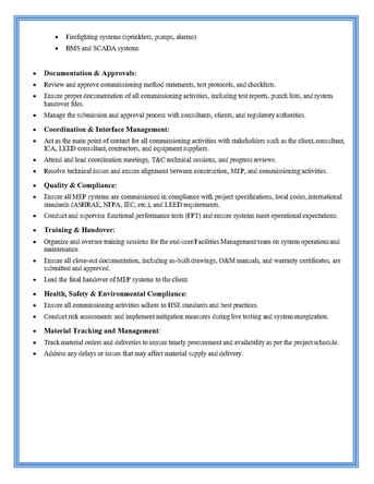MEP Manager ( Construction, Testing & Commissioning) photo 3