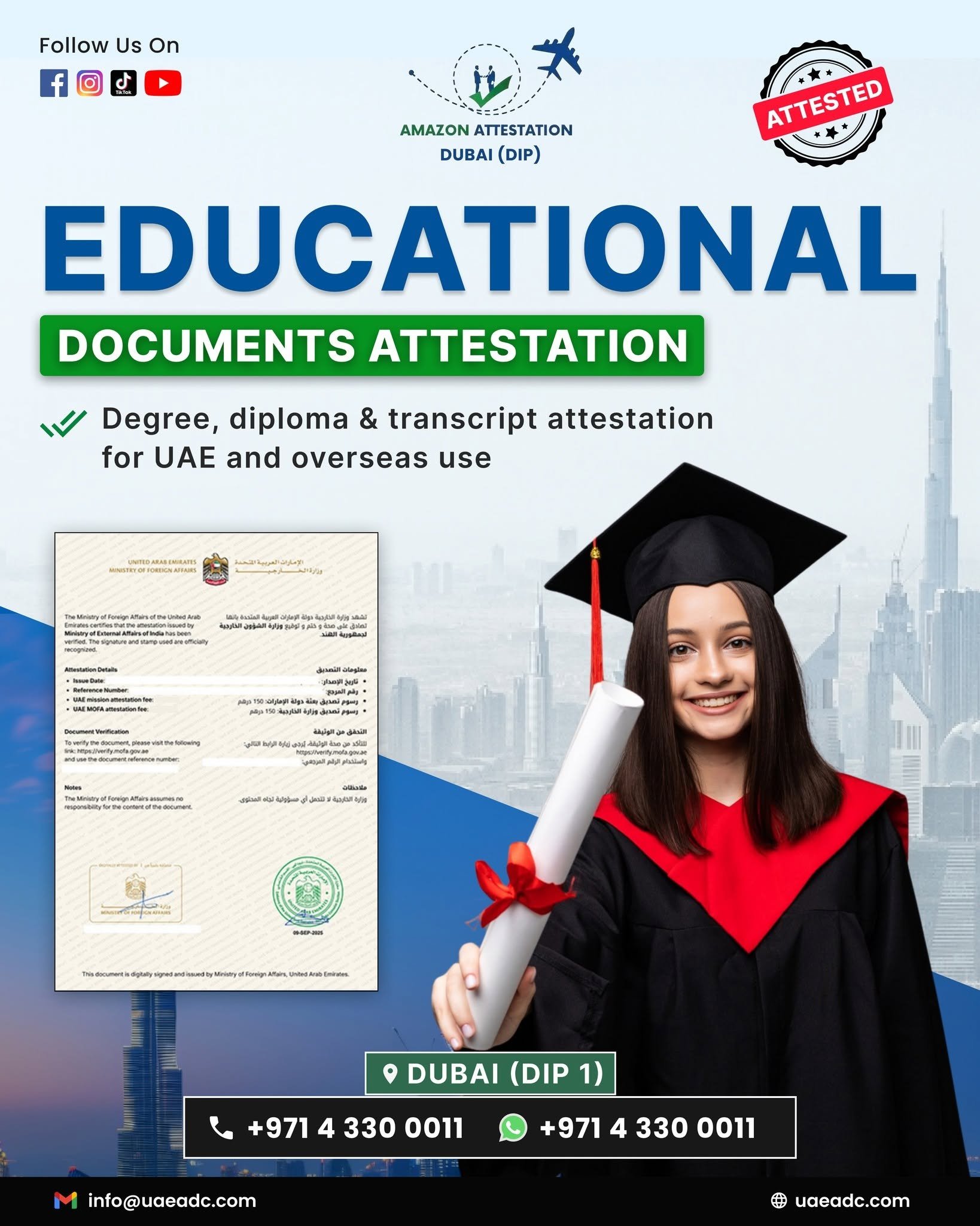 Educational Certificate Attestation Services in Dubai