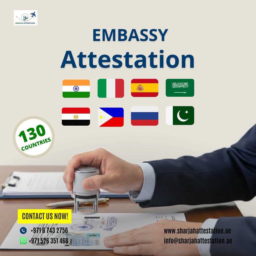 Document Legalization & Embassy Attestation in Sharjah