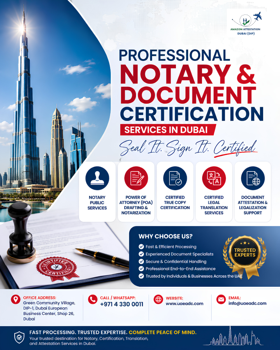 Professional Notary & Document Certification Services in Dubai photo 1