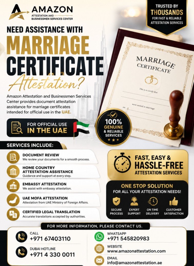 MARRIAGE CERTIFICATE ATTESTAION photo 1