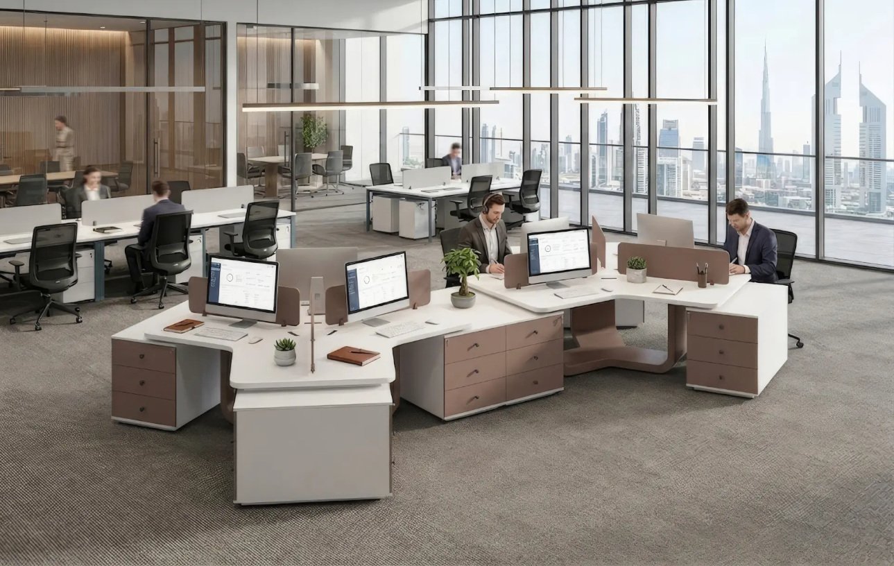 Caz L-Shaped Executive Desk