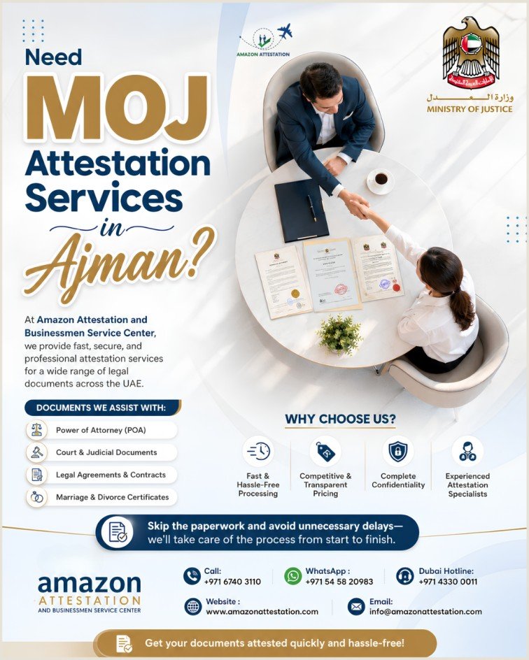 Legal Document Attestation Support in Ajman