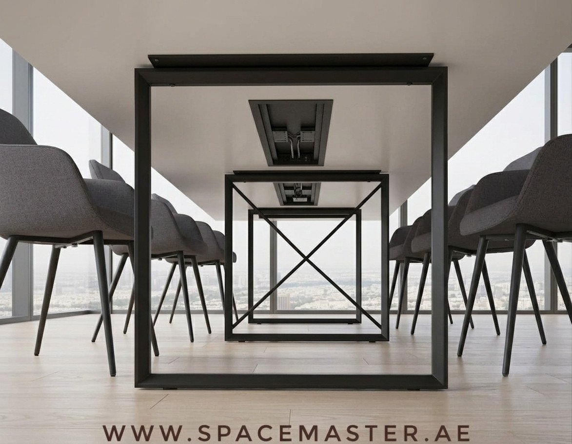 Rectangular Meeting Table 320x120cm | Pyramid Leg | 10 Seater | Brand New photo 3
