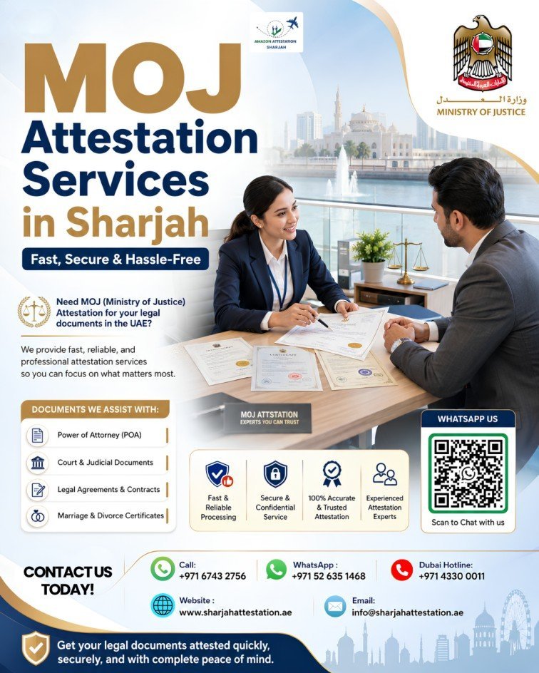 Legal Document MOJ Attestation Support in Sharjah photo 1