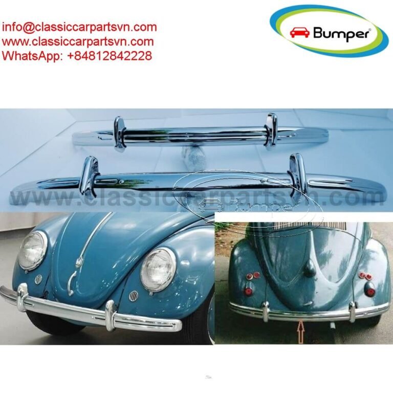 VW Beetle Split bumpers by stainless steel new photo 1