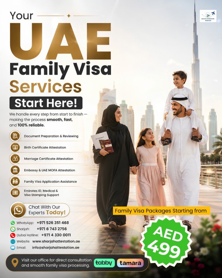 UAE Family Visa Services in Sharjah