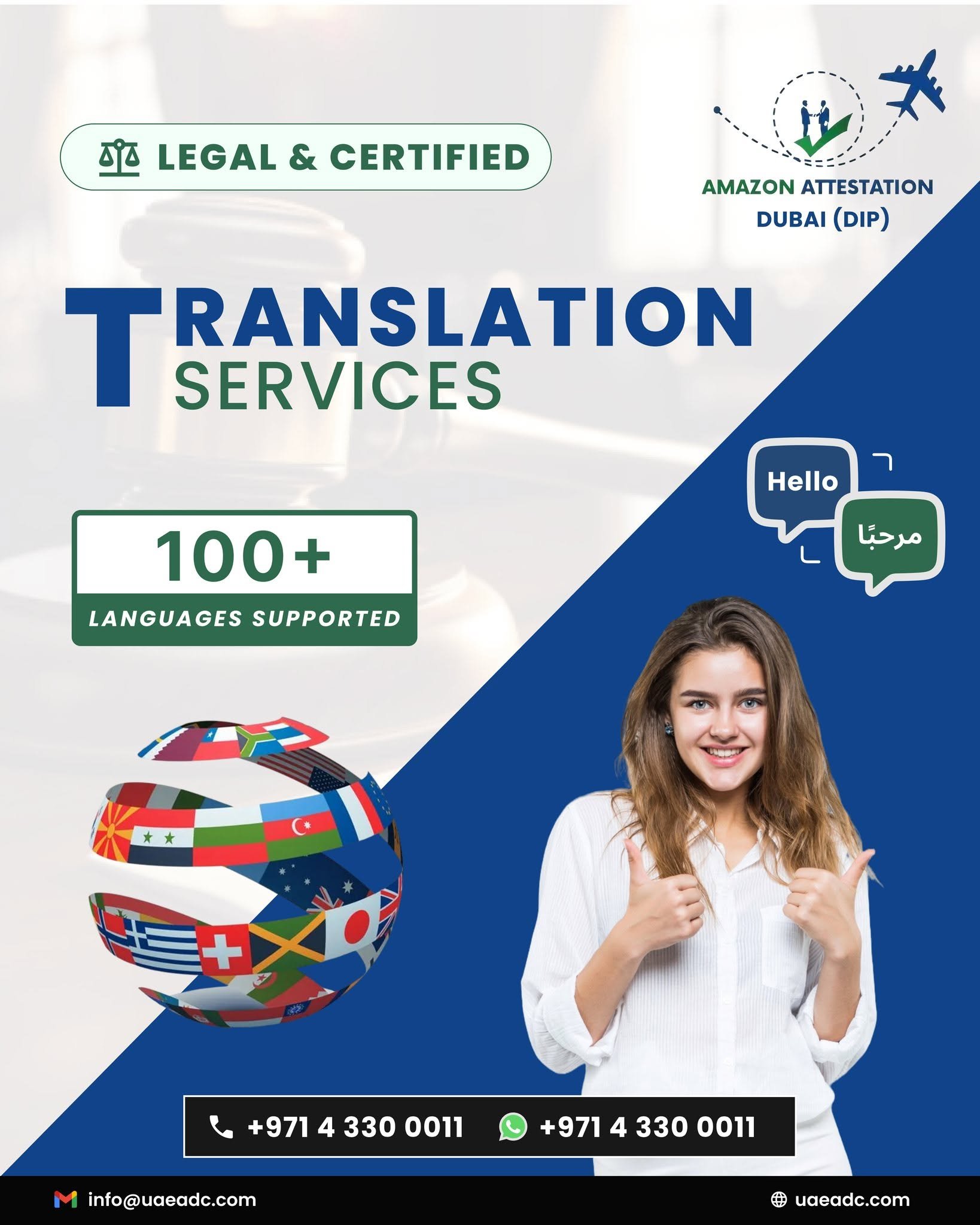 Certified Legal Translation Services in Dubai (DIP)