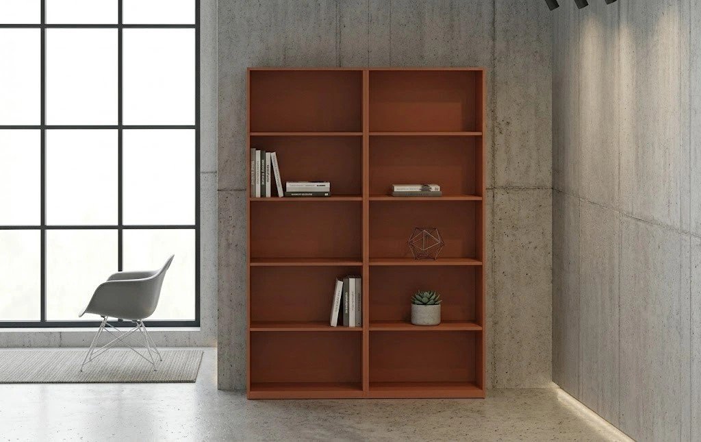 NADE Medium Open Shelf Cabinet – Modern Office Storage Solution photo 3