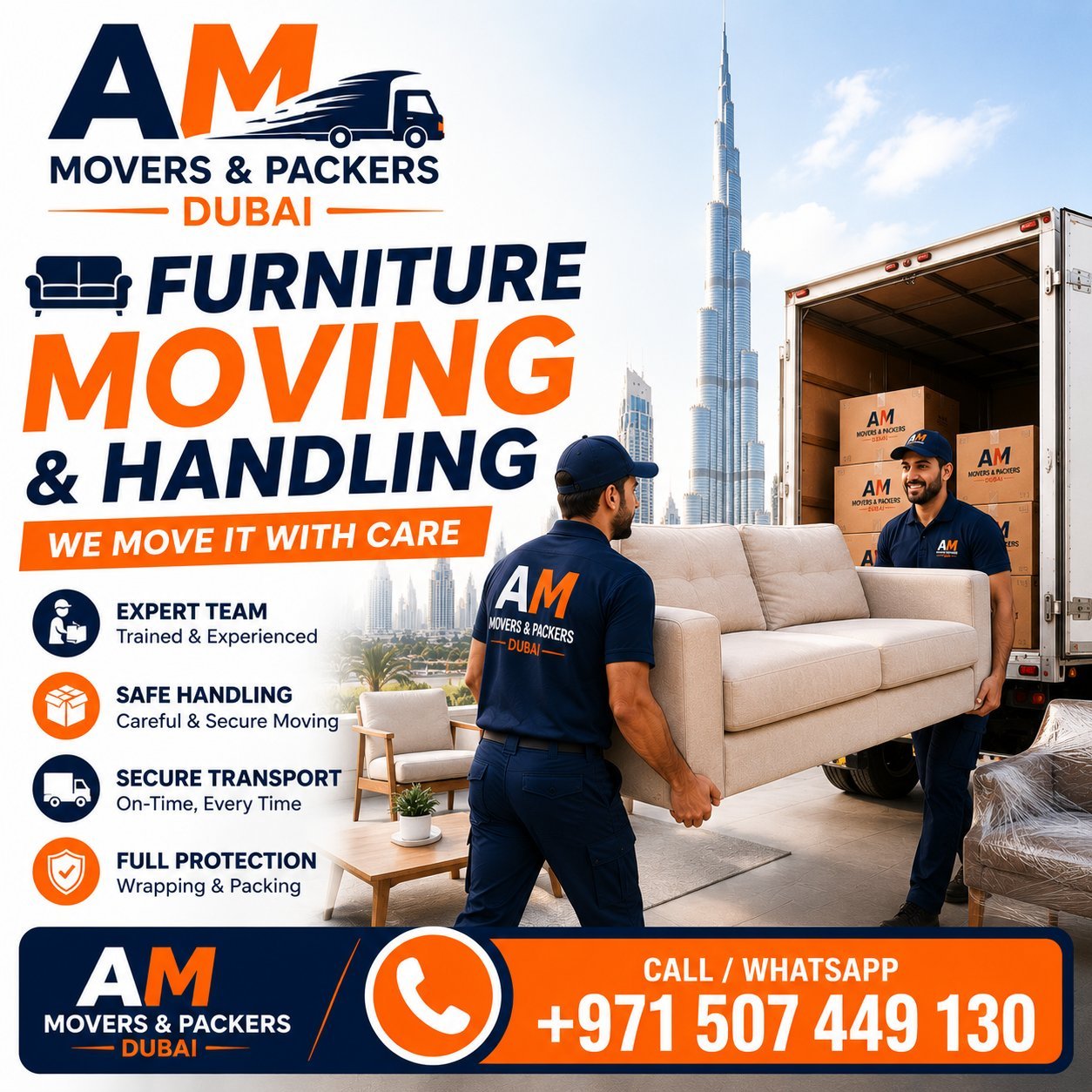 Professional Movers & Packers in Dubai | AM Movers