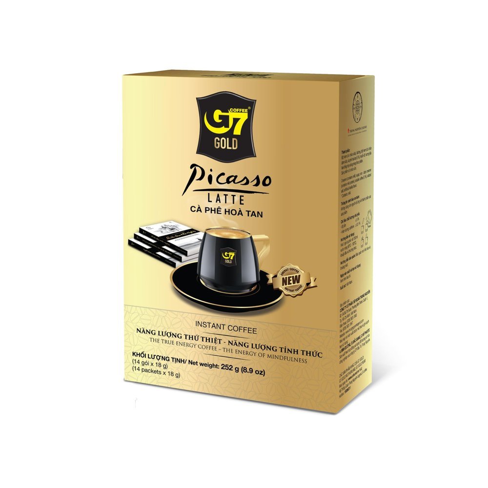 G7 Gold Picasso Latte 3-in-1 Instant Coffee (14 Packets)