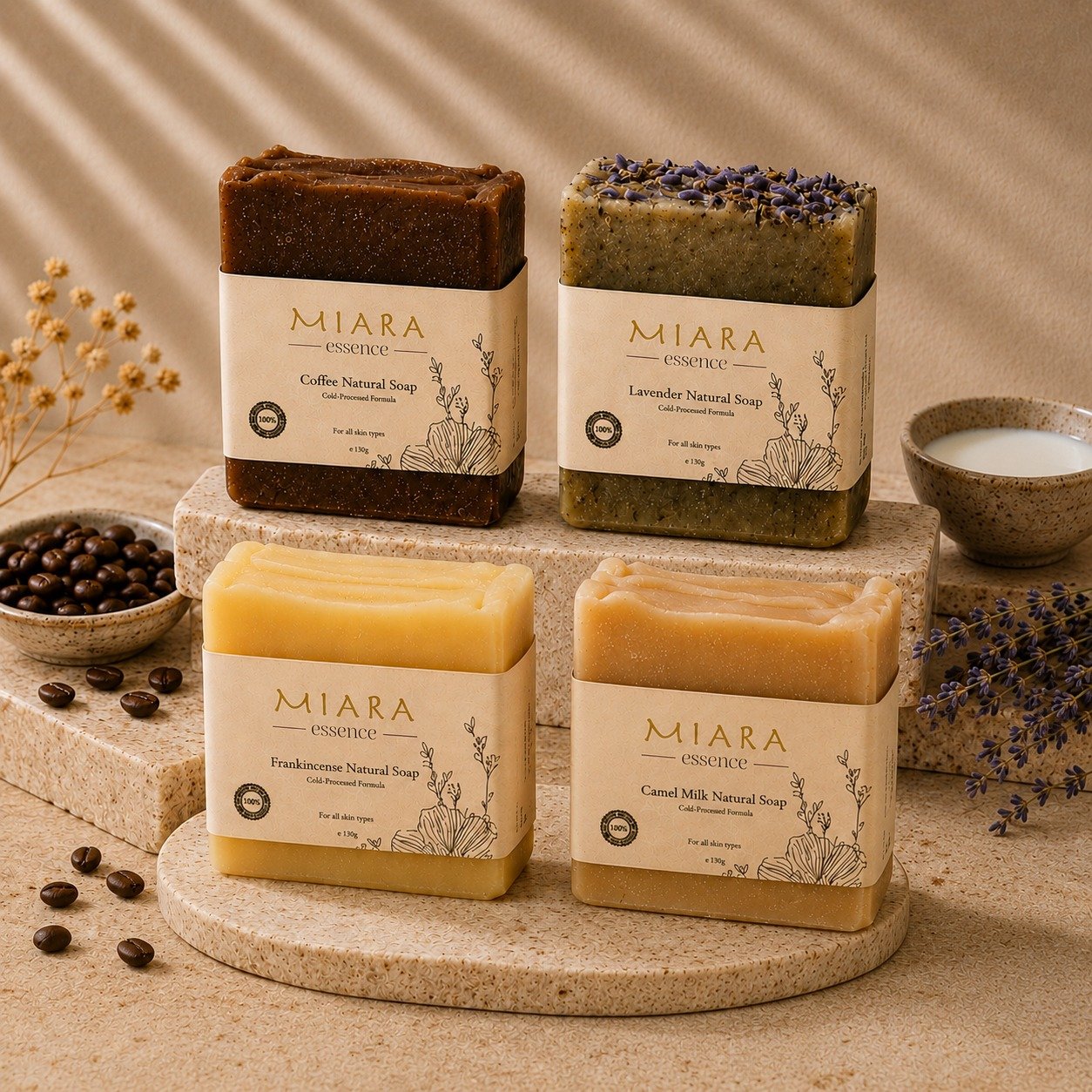 Desert Heritage Ritual – 4 Natural Soaps for Nourished, Calm & Renewed Skin