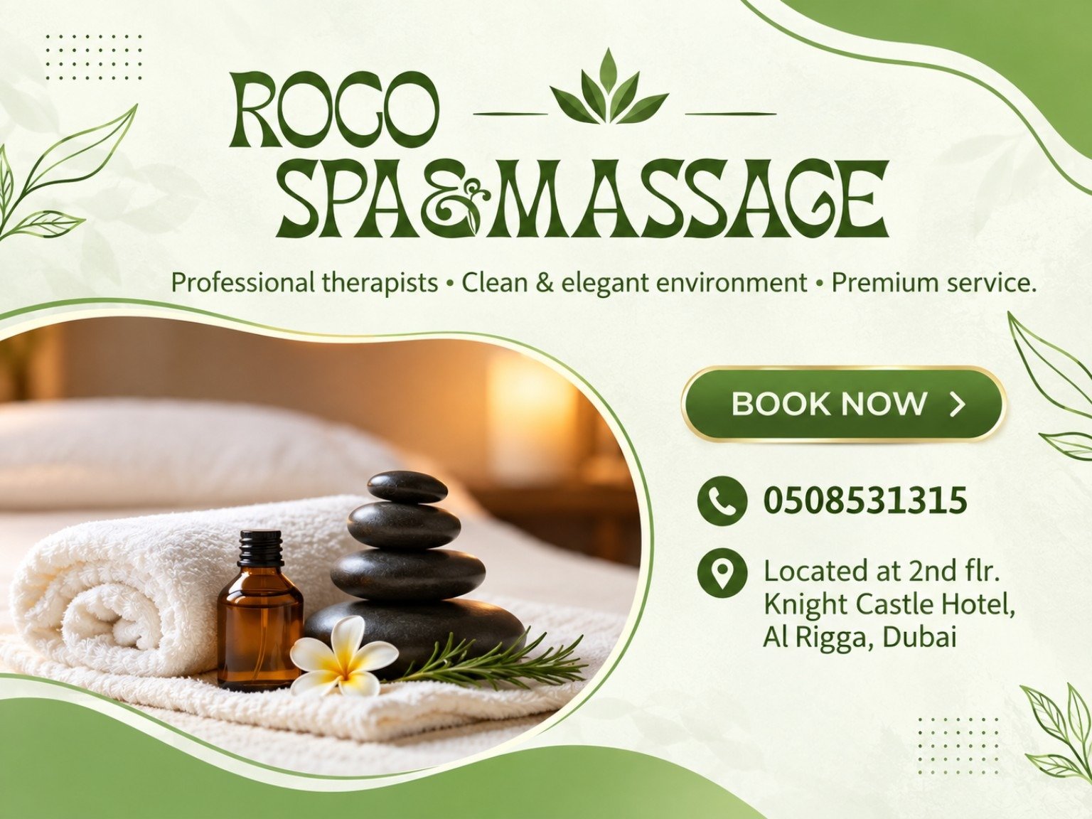 Time to Relax, Book now