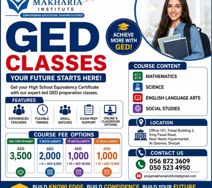 GED Coaching Classes Near Al Majaz Sharjah